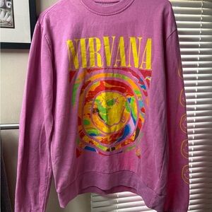 Pink Nirvana Graphic Sweatshirt